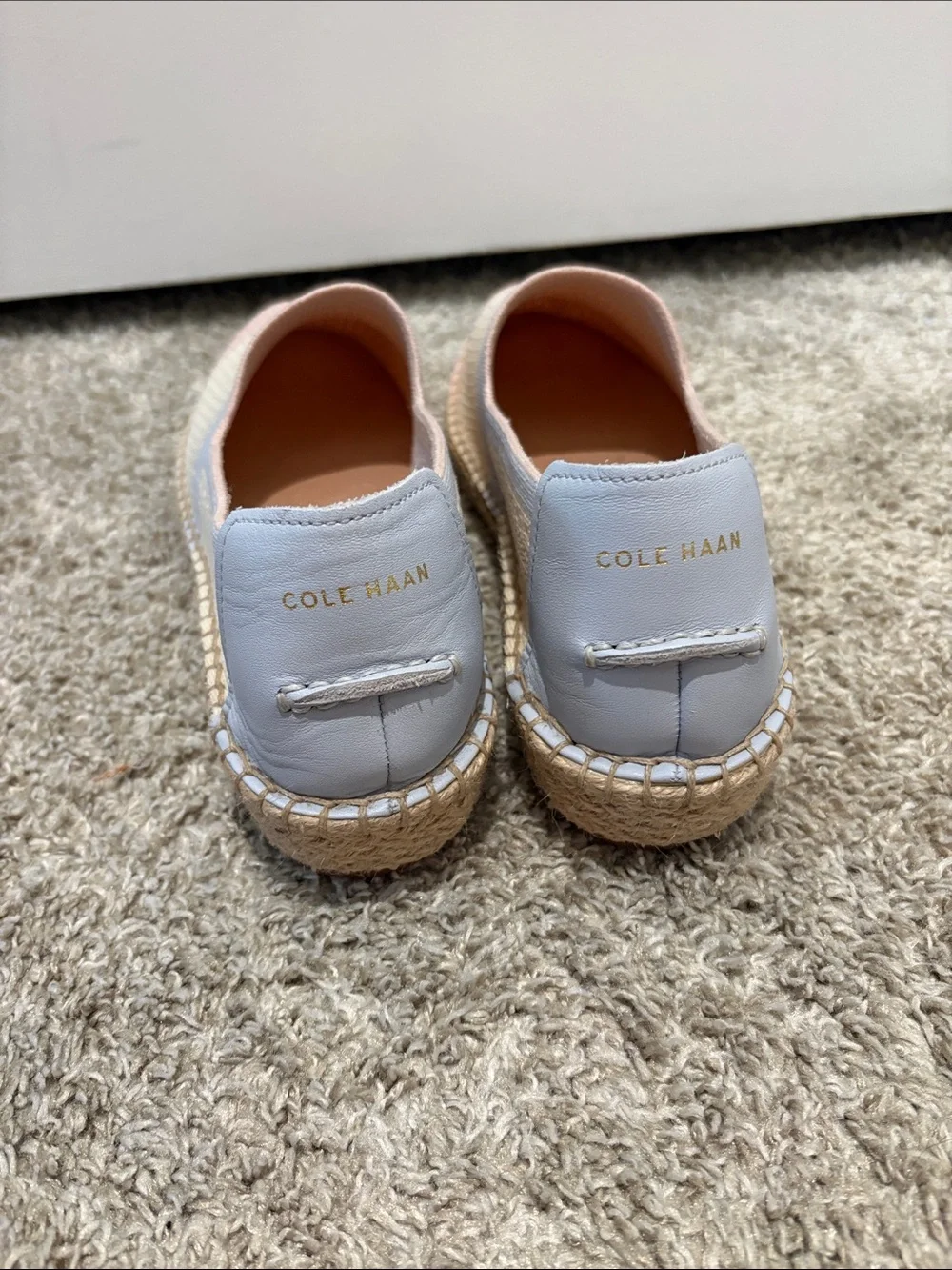 Cole Haan Slip-On Espadrilles in Cream, Blush & Pale Gray